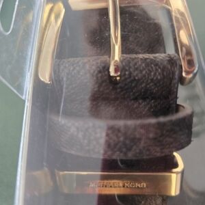 Michael Kors Collection Gold and Brown Belt